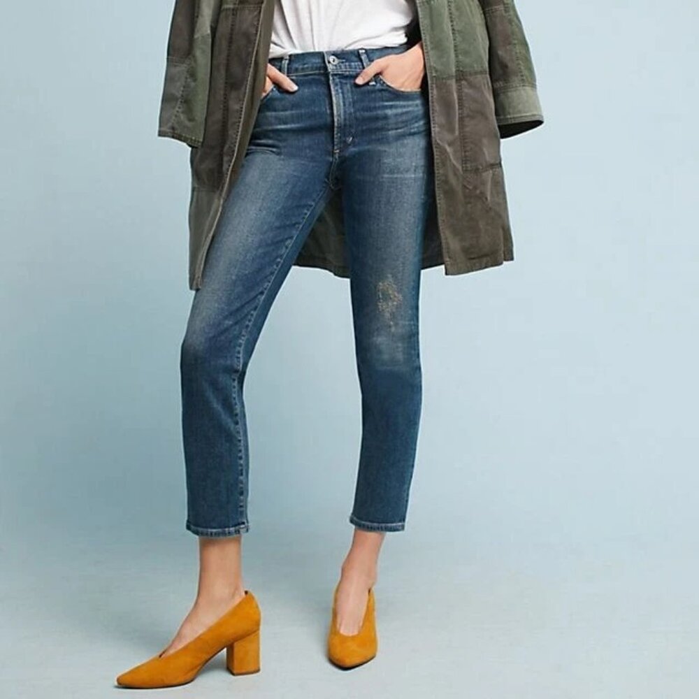Citizens of Humanity - Cara High Rise Cigarette Ankle Jeans - Size 28